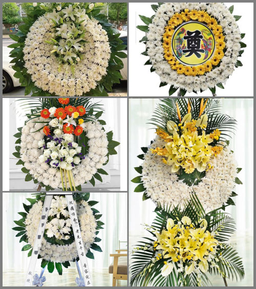 广东江门市鹤山市古劳镇麦水村花圈速递